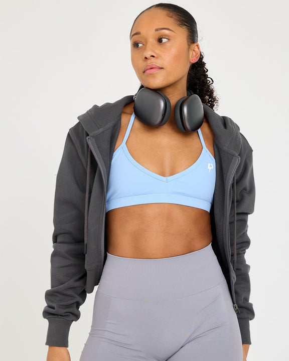 Sudadera con cremallera Core Classic Cropped