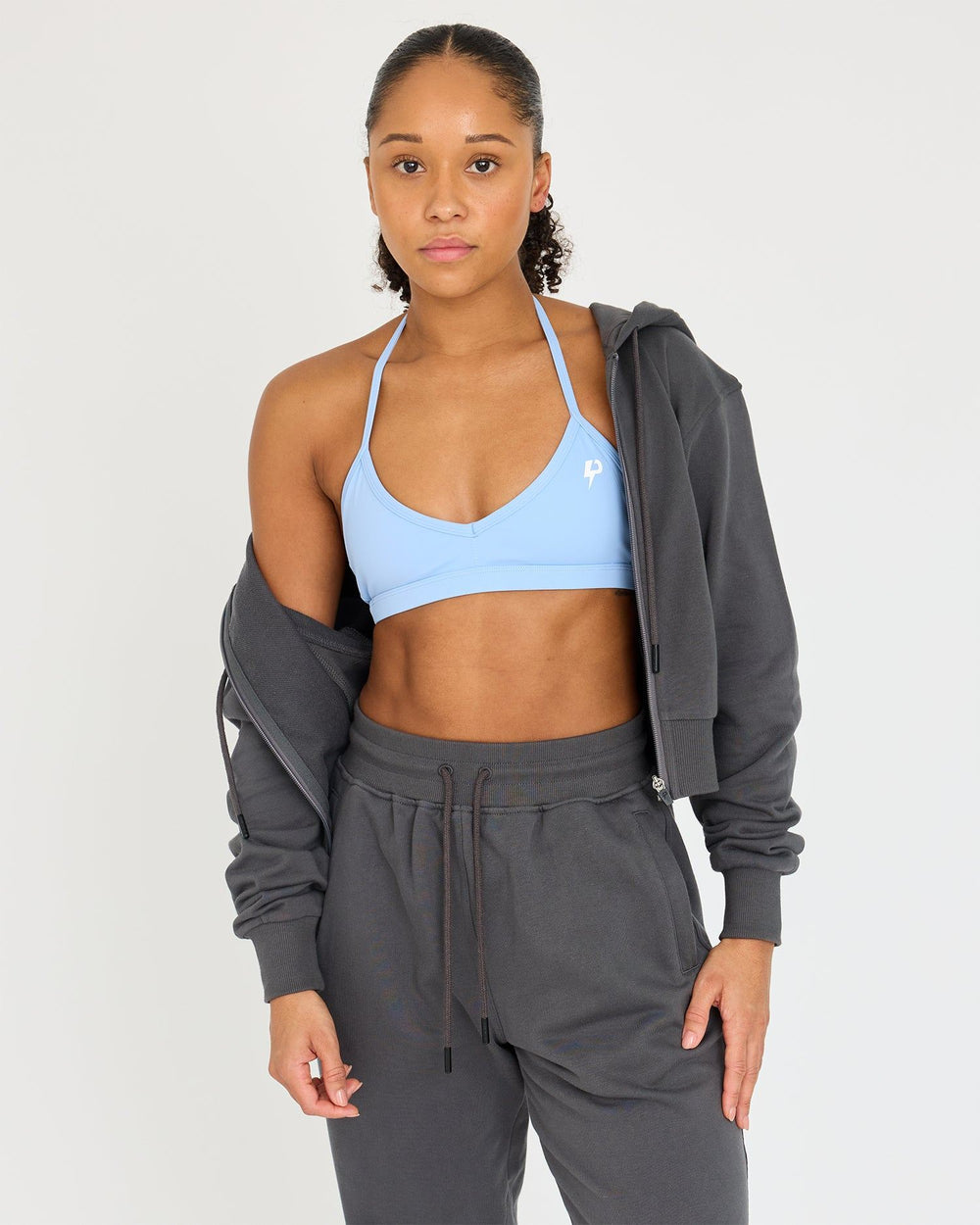 Felpa con cappuccio Core Classic Cropped Zip