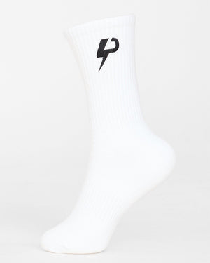 Premium bestickte Logo Crew Socken