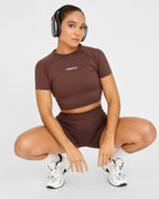 Evolve Crop Top SS senza cuciture