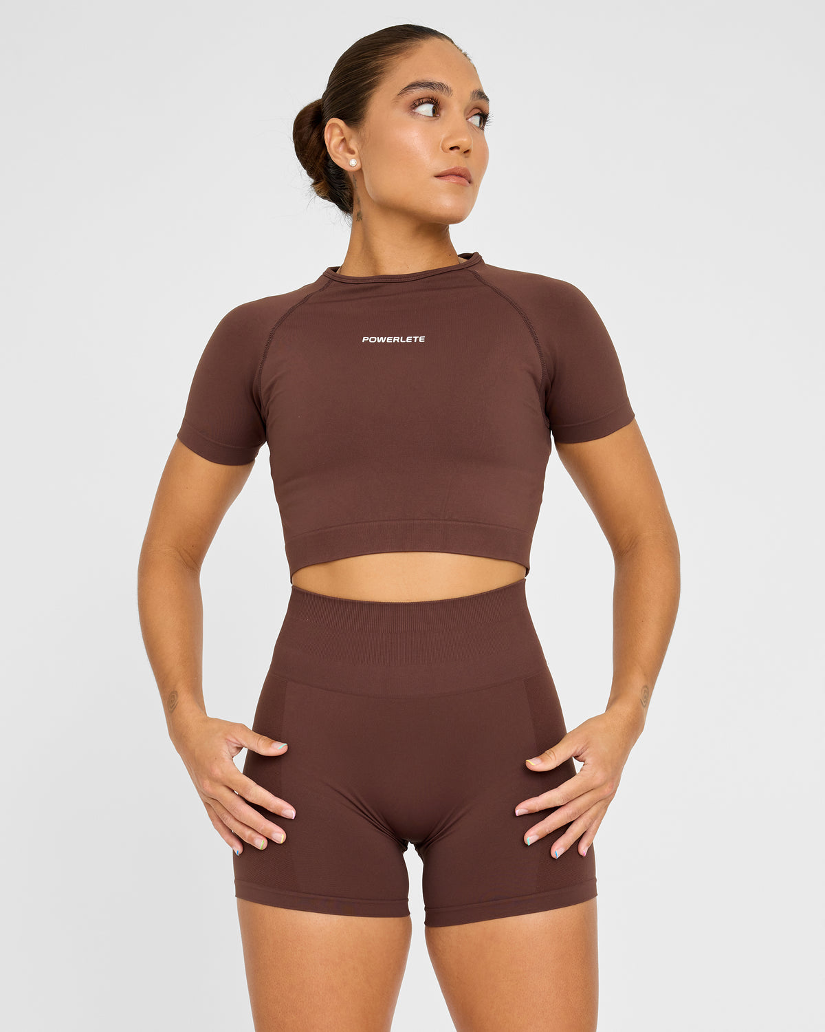 Evolve Crop Top SS senza cuciture