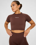 Evolve Crop Top SS senza cuciture