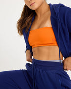 Sudadera con cremallera Core Classic Cropped