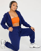 Sudadera con cremallera Core Classic Cropped
