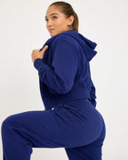 Sudadera con cremallera Core Classic Cropped