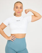 Haut court à manches courtes sans couture Evolve