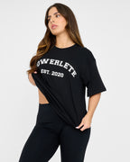 Varsity överdimensionerad t-shirt